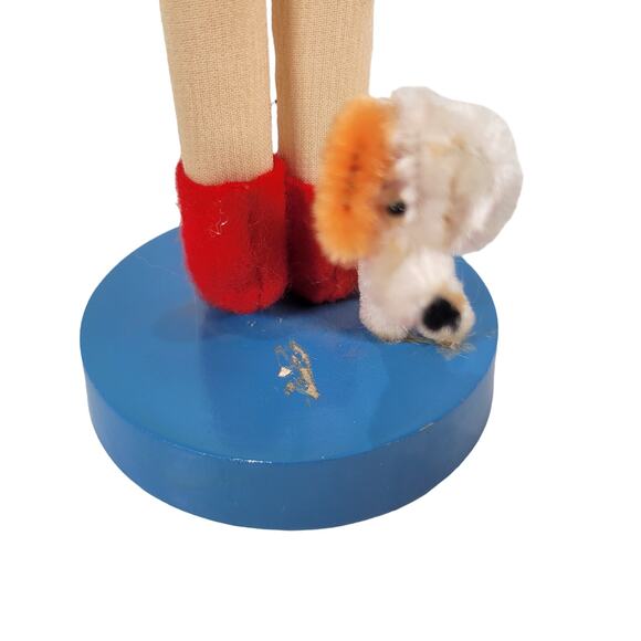 Vintage 9" Poseable Kokeshi-Style Doll, Big Eyed, Dog Japan Rare Hard to Find - Picture 8 of 13